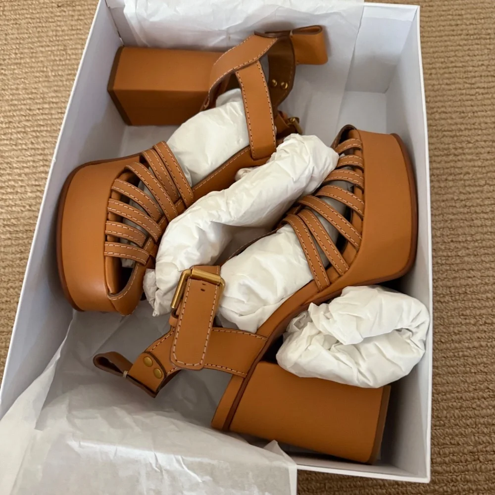 SEE BY CHLOE CILA SANDAL in SAND - NEW IN BOX - Picture 5 of 11
